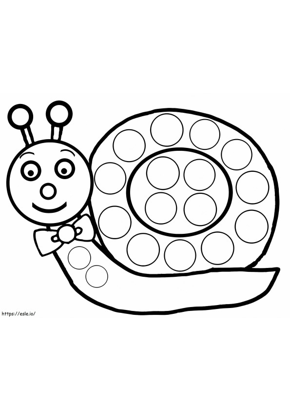 Gummi Snail coloring page