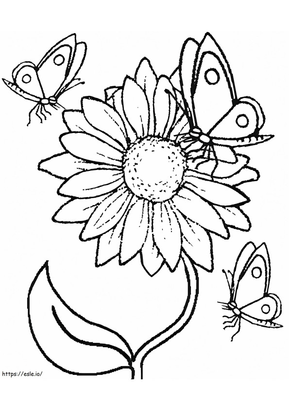 1542096609 Sunflower 14 coloring page