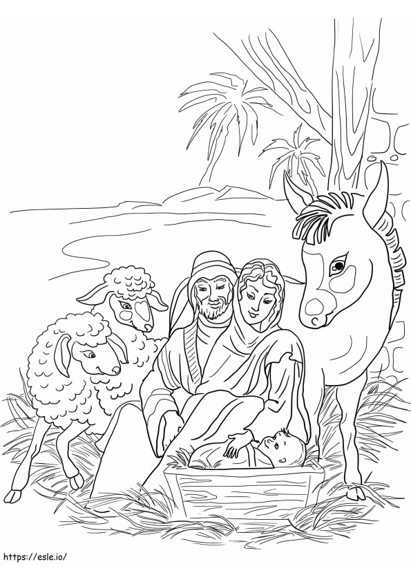 Baby Jesus 12 coloring page
