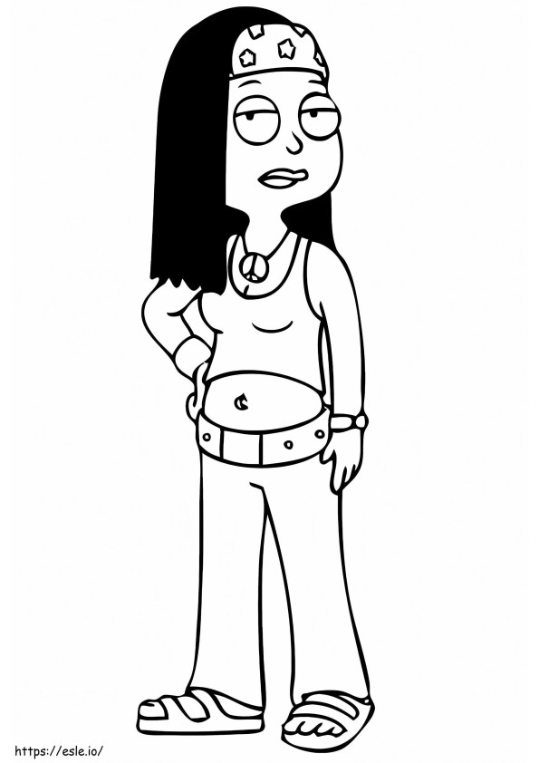 Hayley Smith From American Dad coloring page