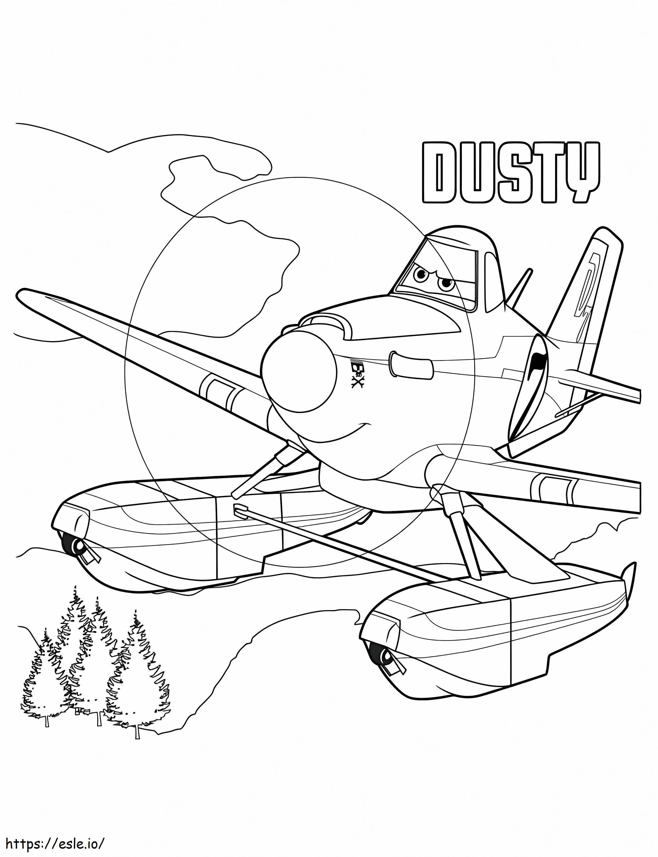 Cool Dusty Planes coloring page