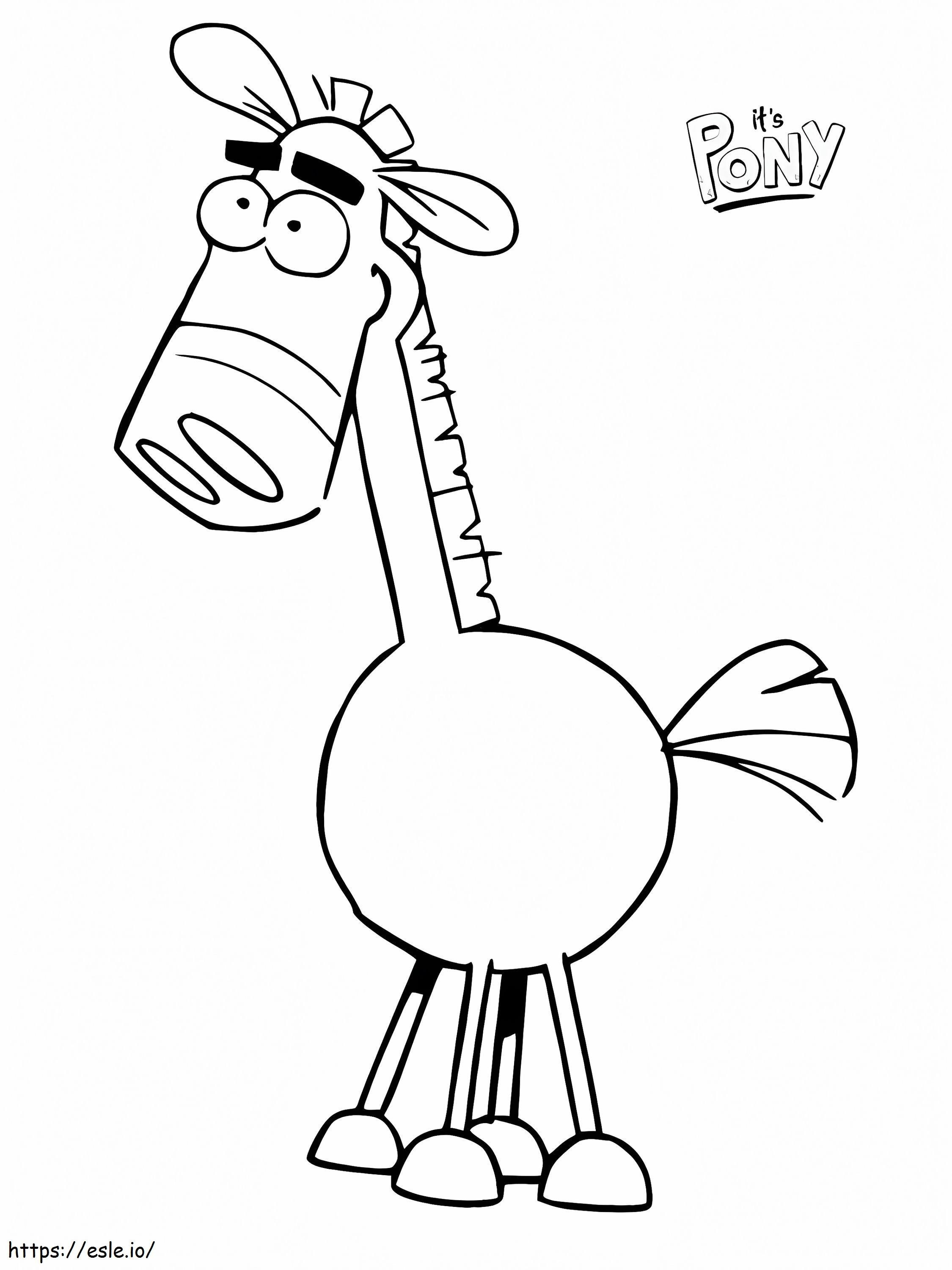 Horse Pony Its Pony coloring page