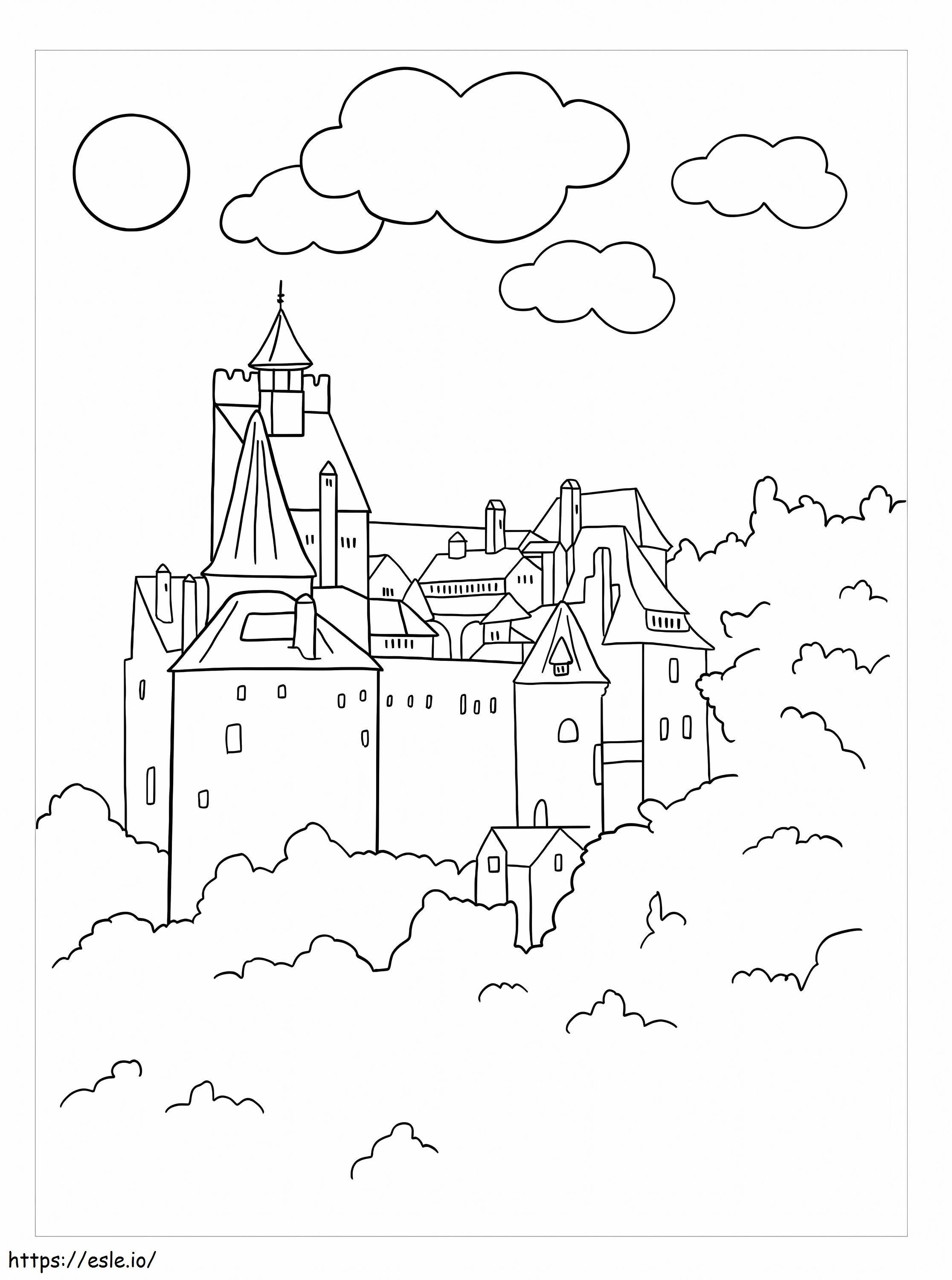 Castillo de Salvador para colorear
