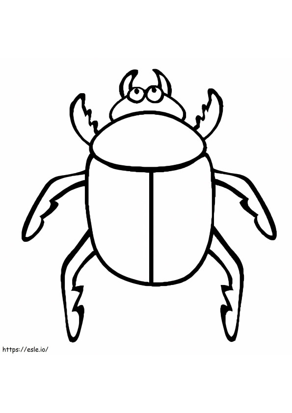Beetles coloring page