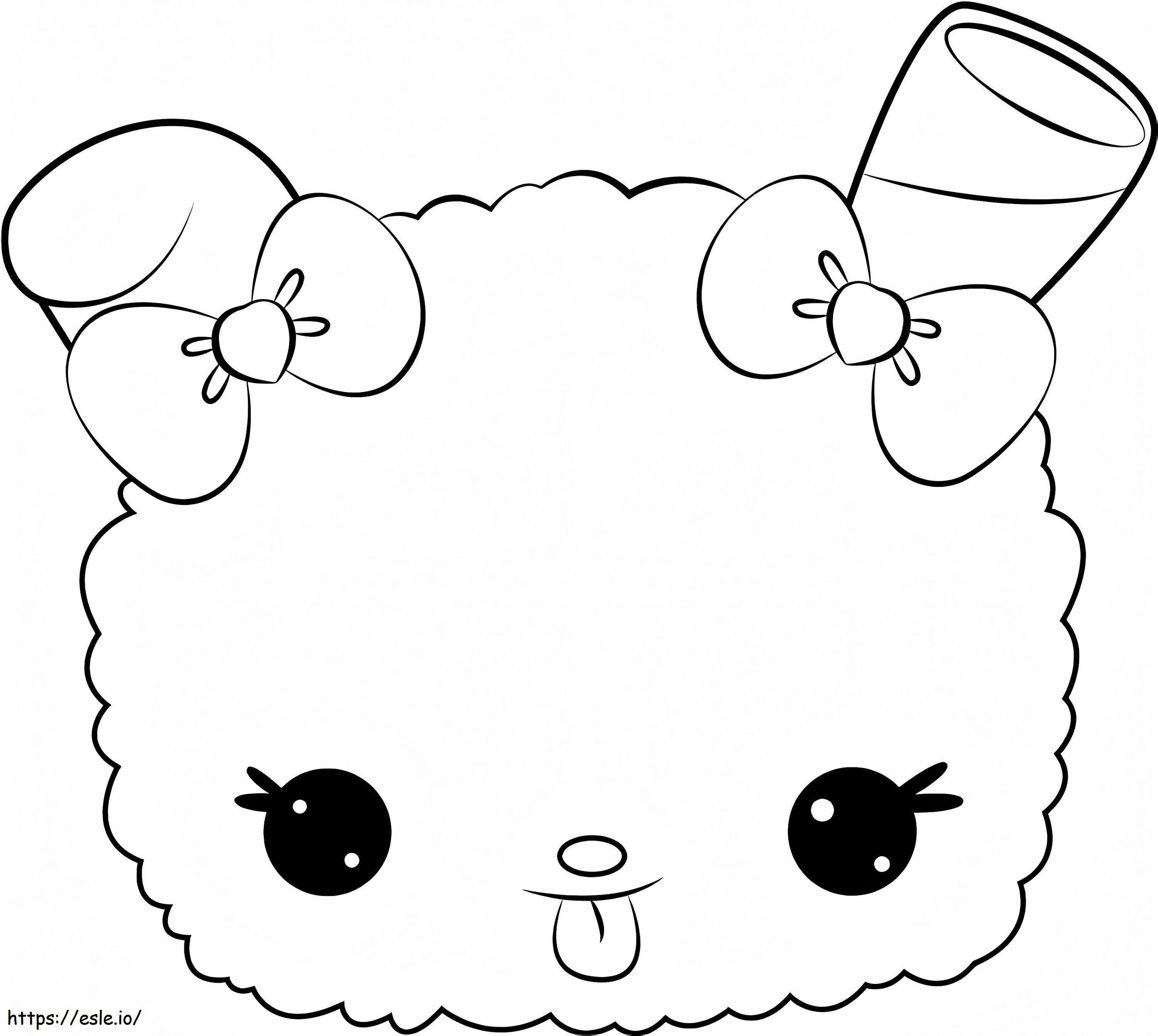 Cute Strawberry Snow In Num Noms Coloring Page