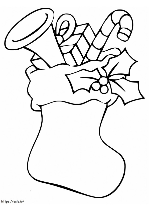 Christmas Stocking 12 coloring page