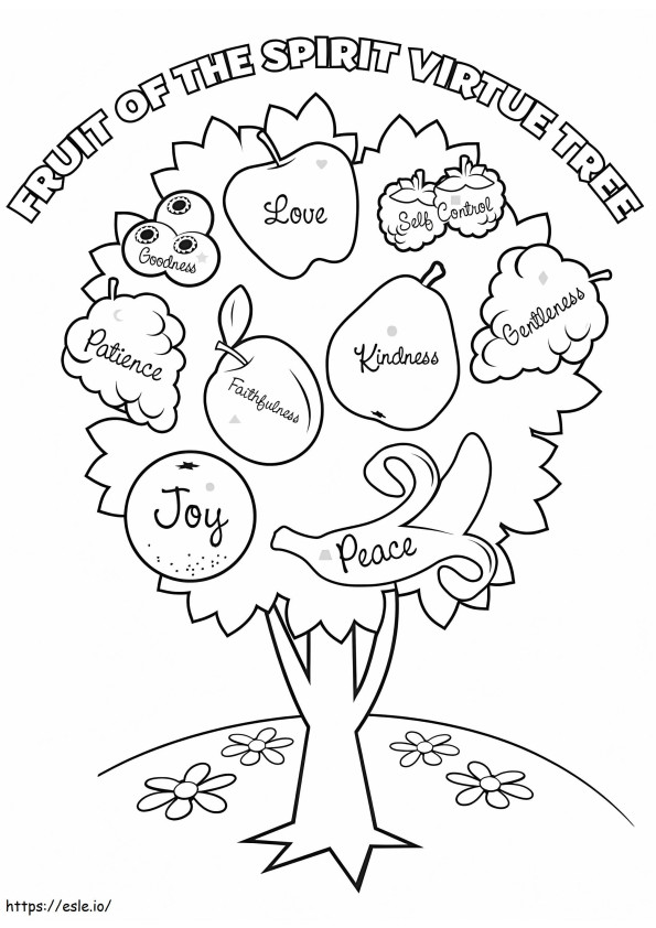 Fruit Of The Spirit 4 coloring page
