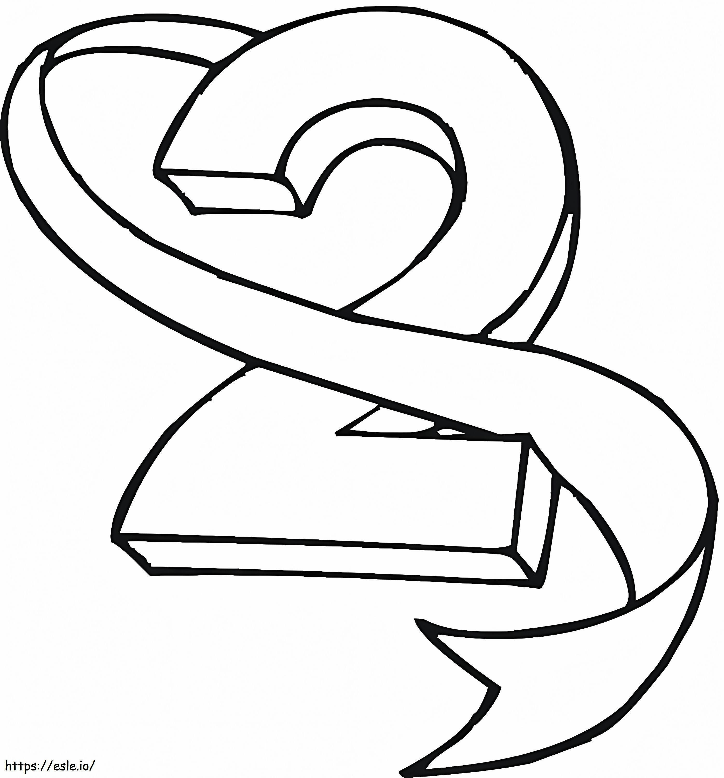 Free Number 2 coloring page