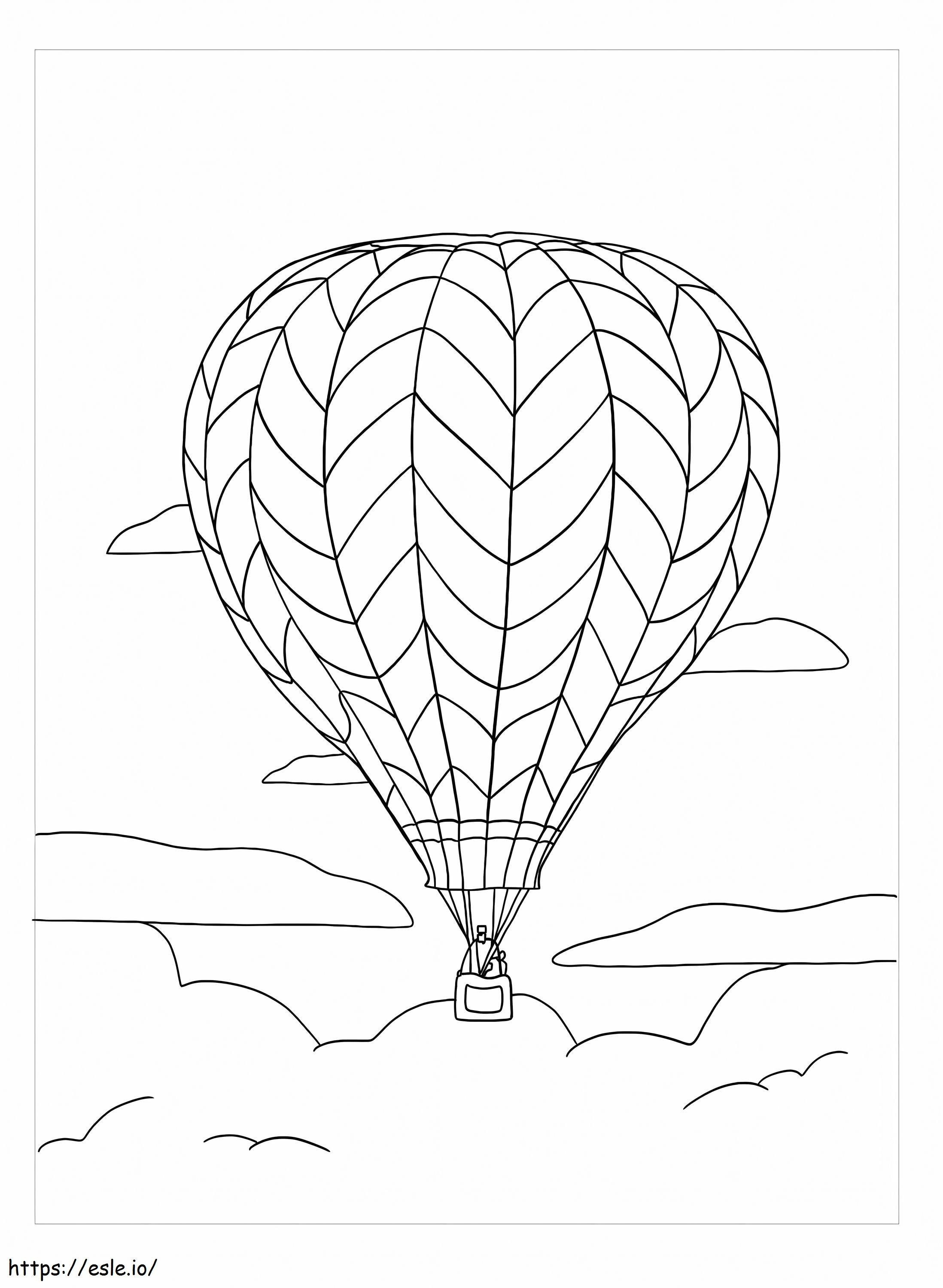美しい熱気球 ぬりえ - 塗り絵