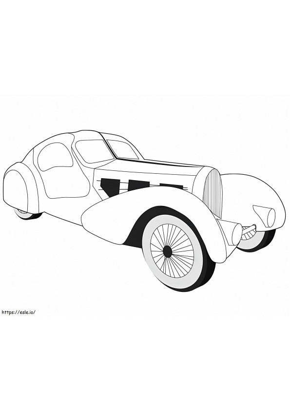1935 Bugatti Tipo 57S para colorir