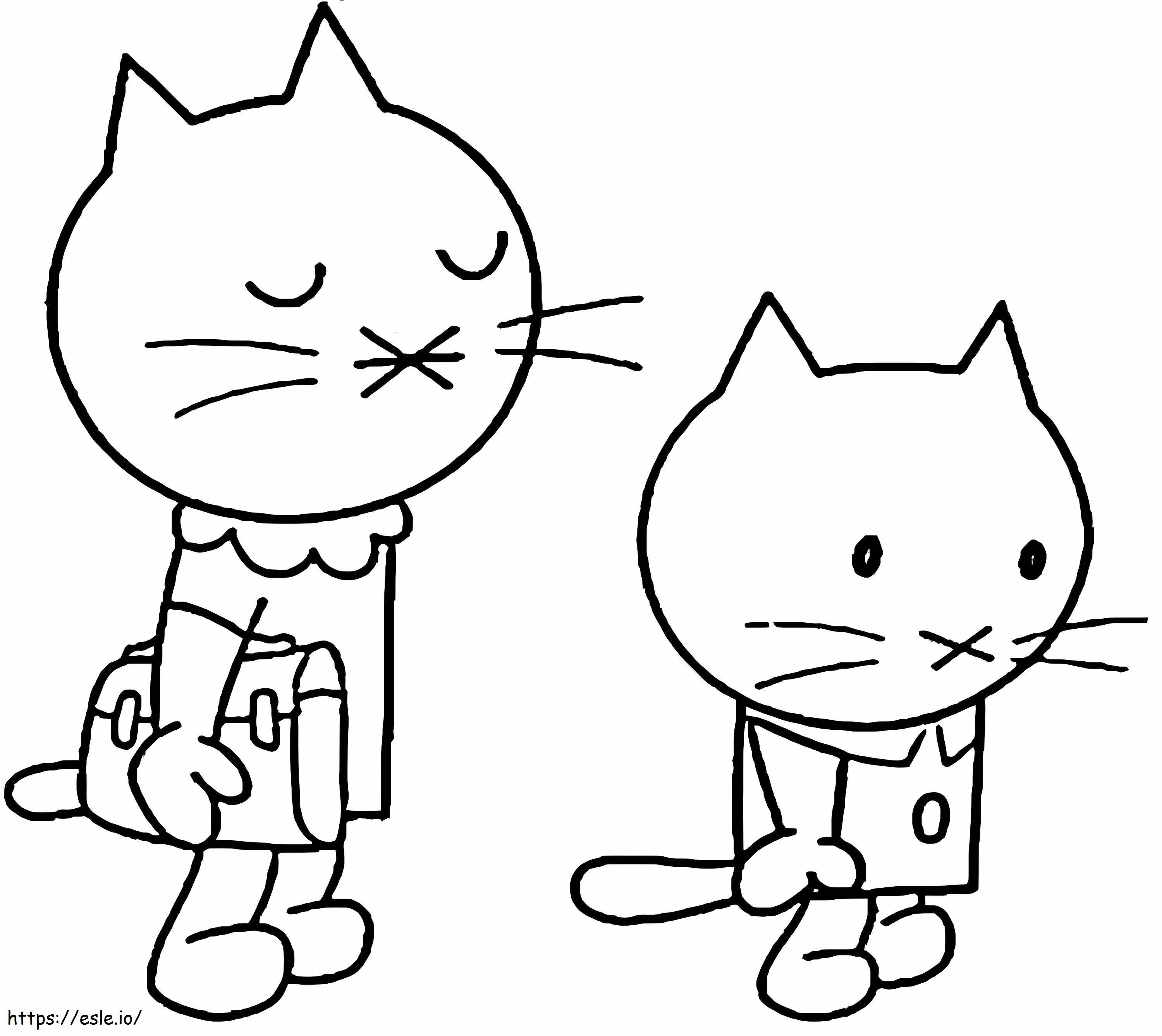 Musti And Mommy coloring page