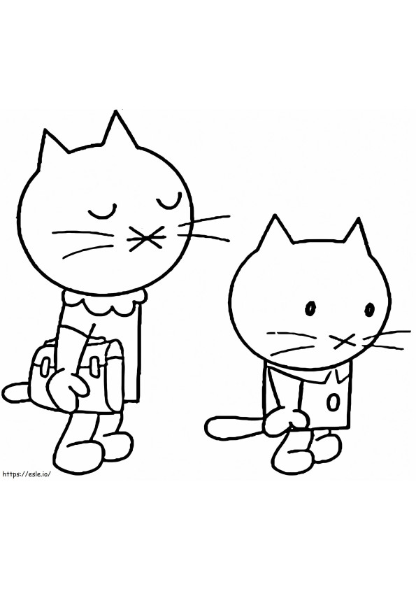 Musti And Mommy coloring page