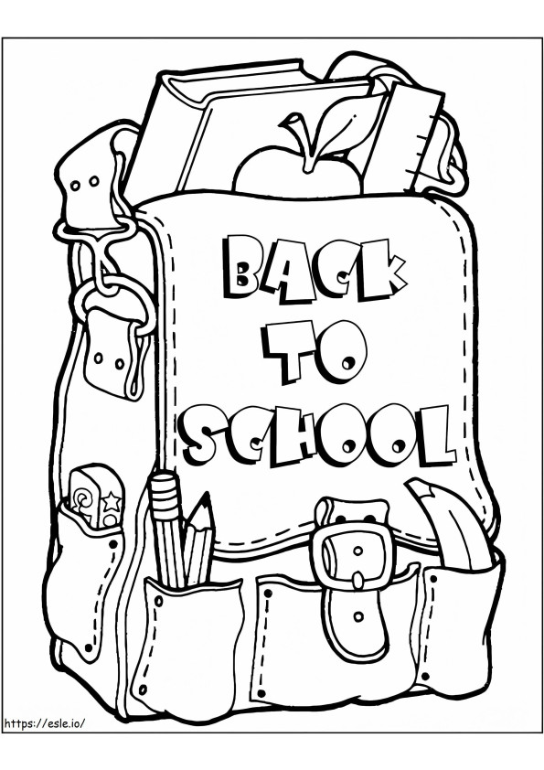 Sac simple de retour à l'école
