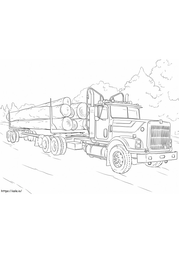 Log Truck kifestő
