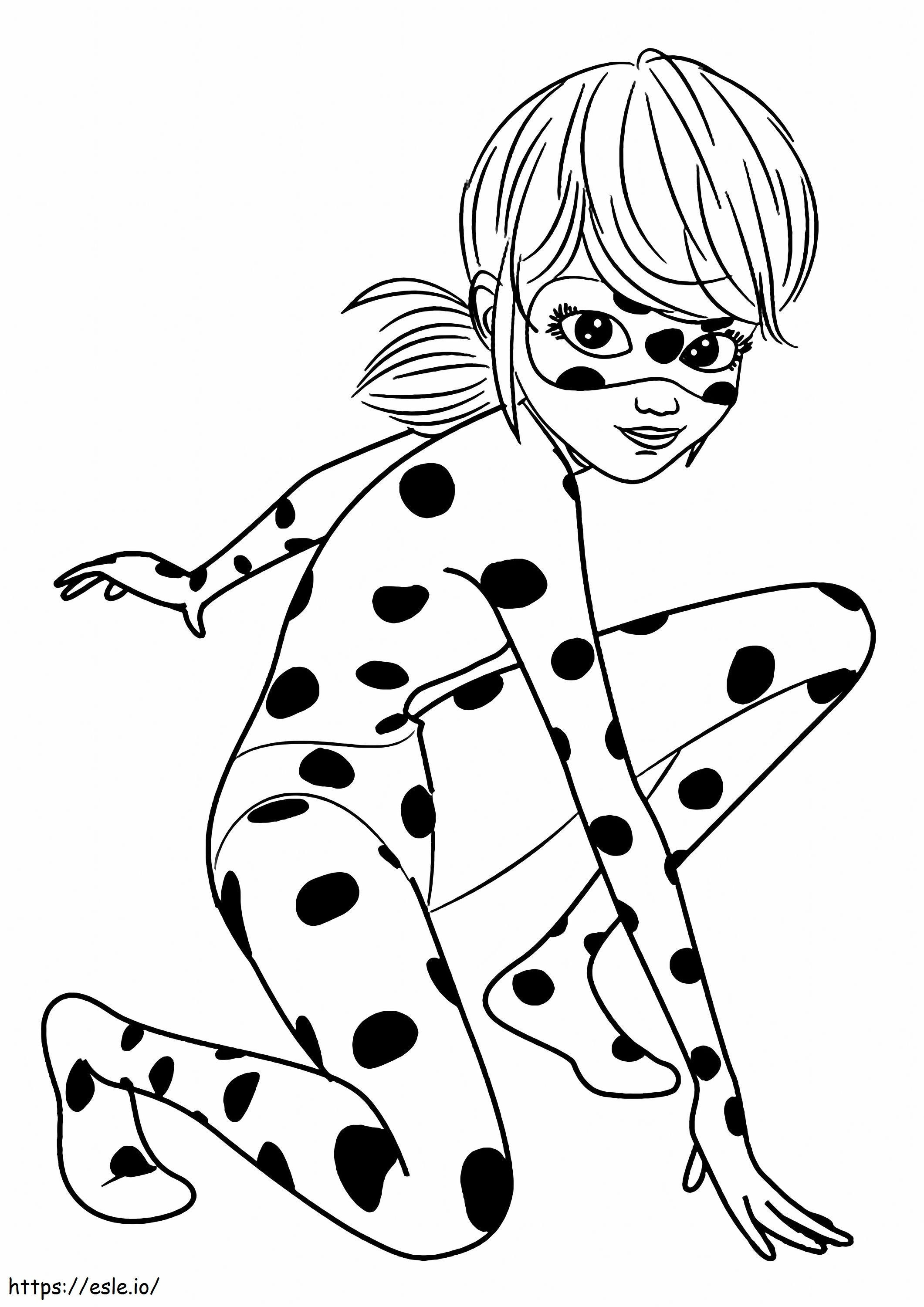 Ladybug Fun Scaled coloring page