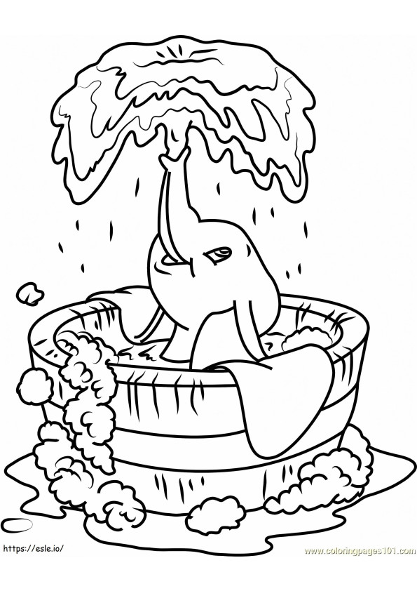 1552695720 76857 Dumbo Bath Within Dumbo coloring page