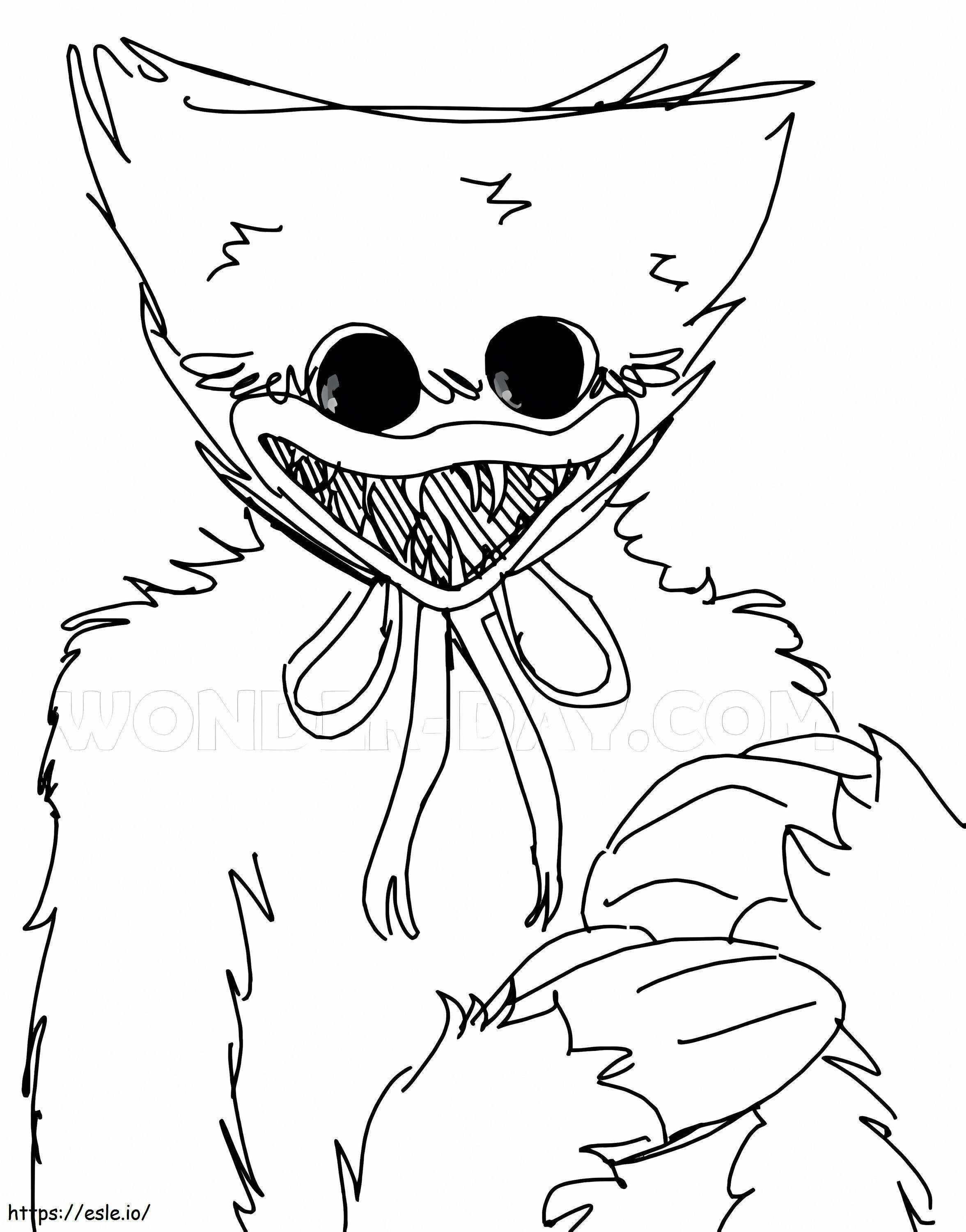 Huggy Wuggy 9 coloring page