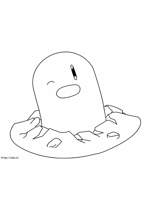 Diglett 5 coloring page