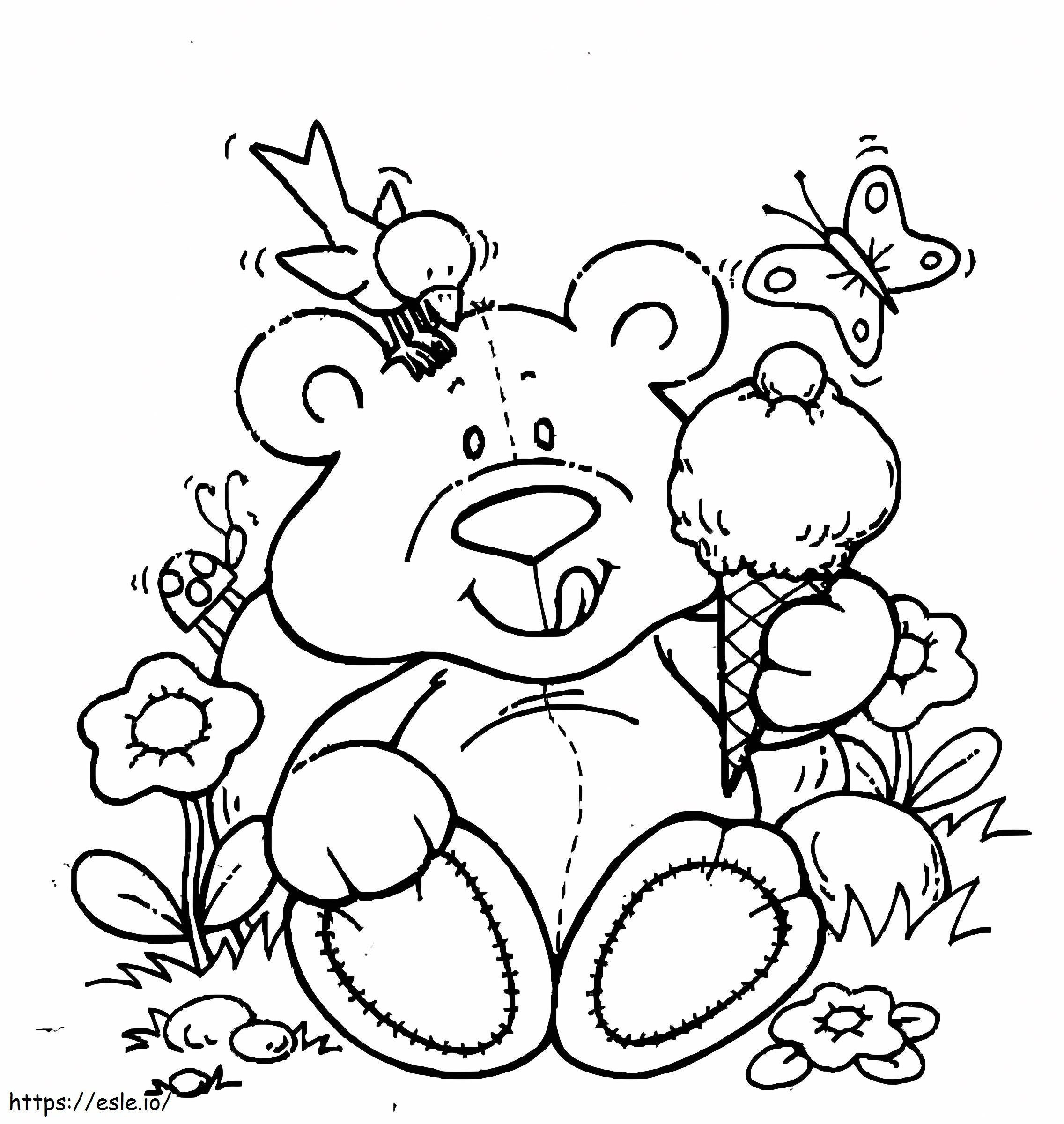 Teddy Bear For Kids coloring page
