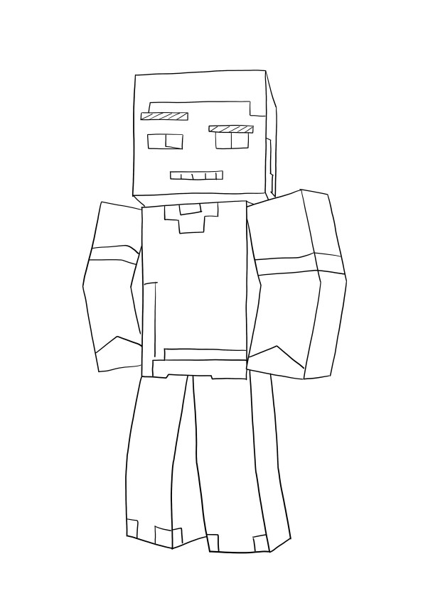 Steve-Minecraft download and print for free image
