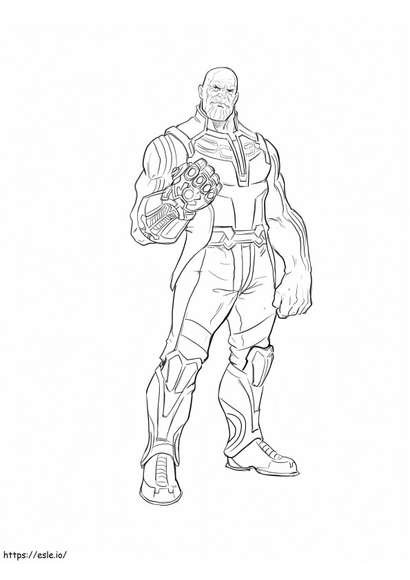 1562376337 Thanos A4 coloring page