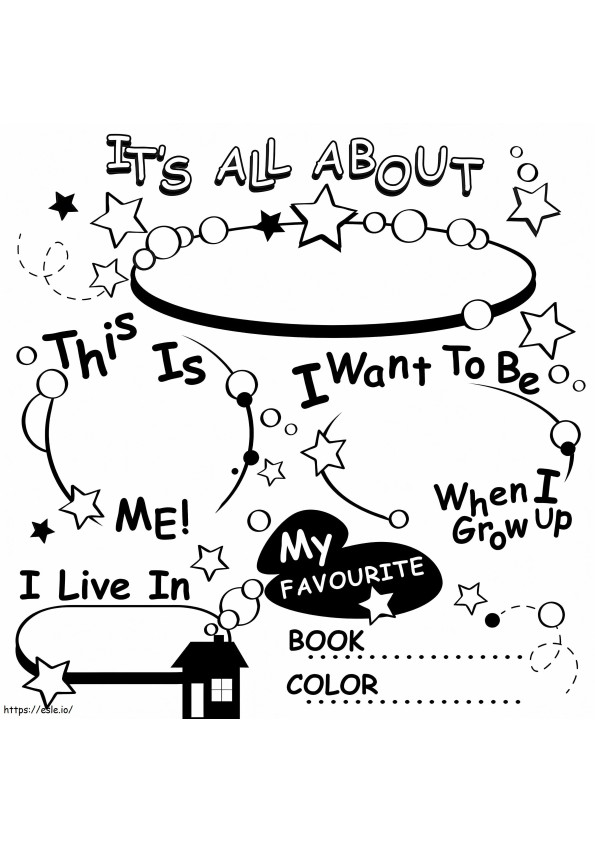All About Me 11 coloring page