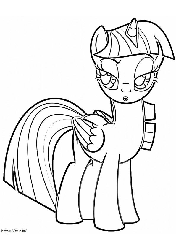 Twilight Sparkle 1 coloring page