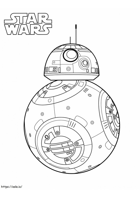 Star Wars Bb8 coloring page