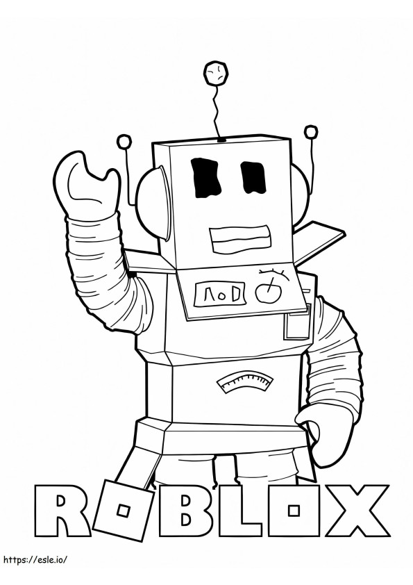 Roblox Character coloring page