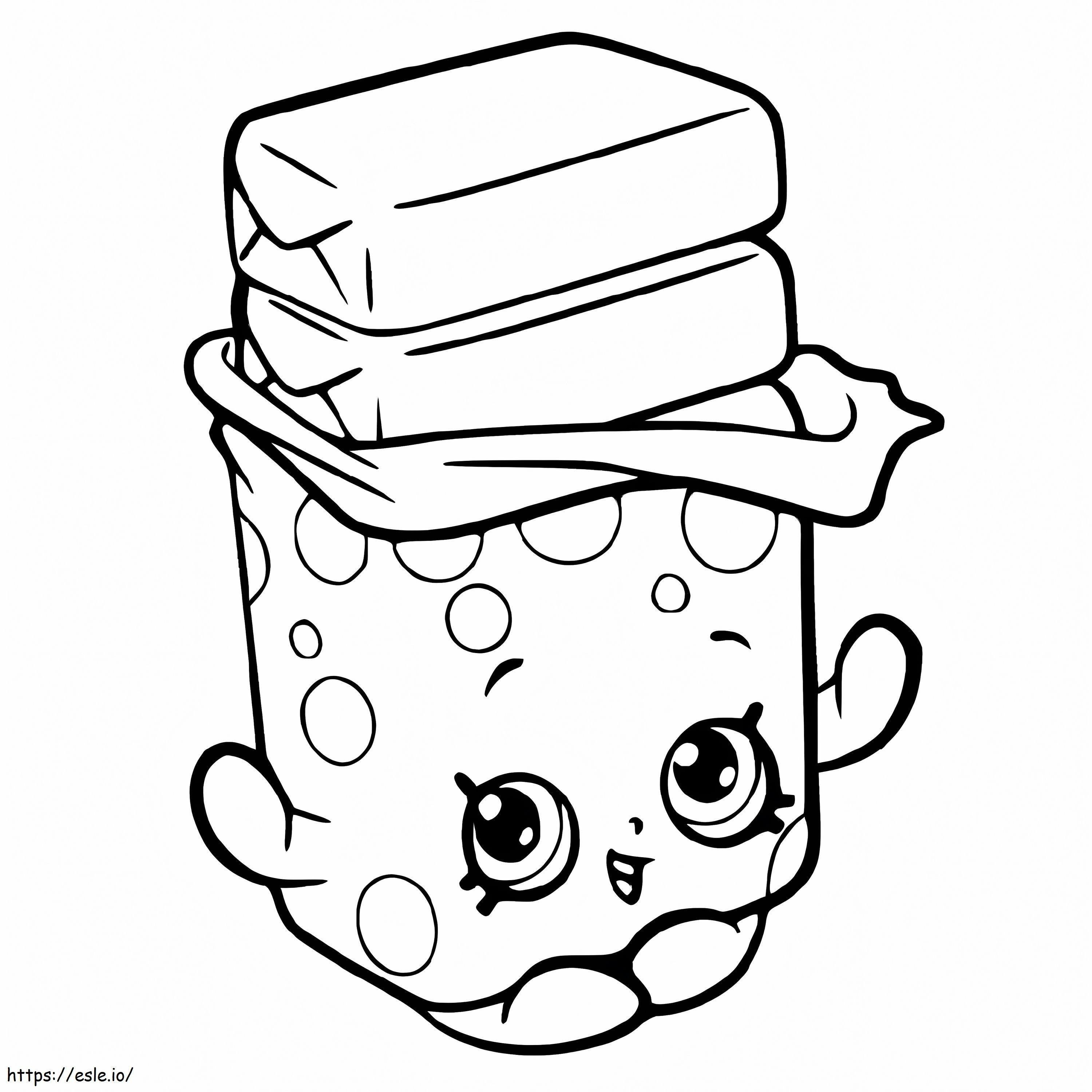 Bobby Chicle Shopkin coloring page