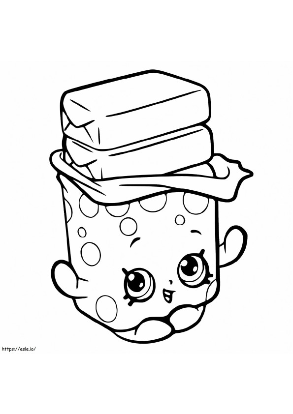 Bobby Chicle Shopkin coloring page