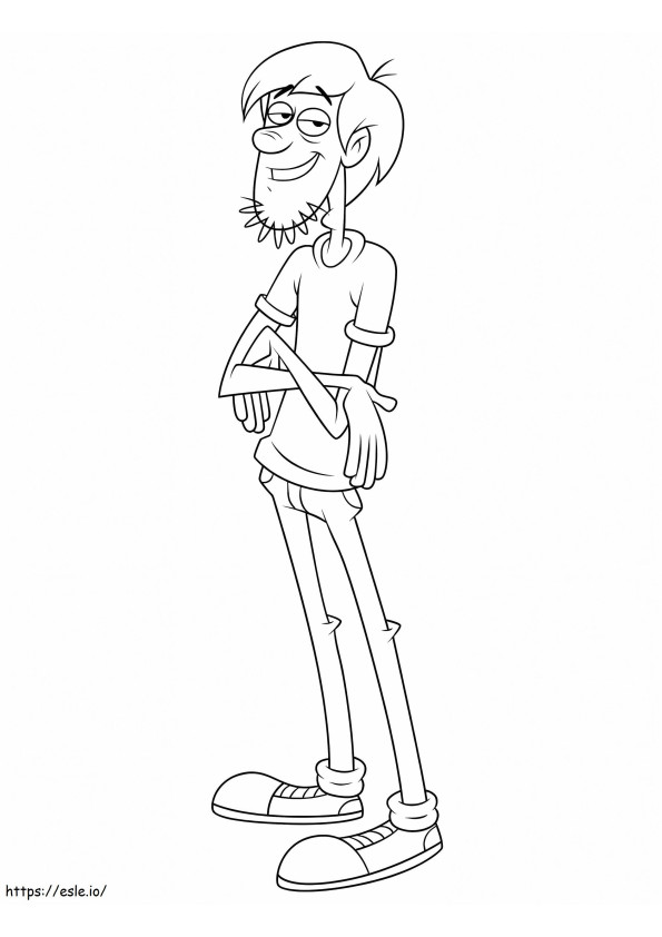 Shaggy Is Smiling coloring page