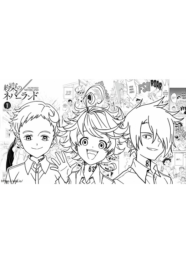 Print The Promised Neverland coloring page