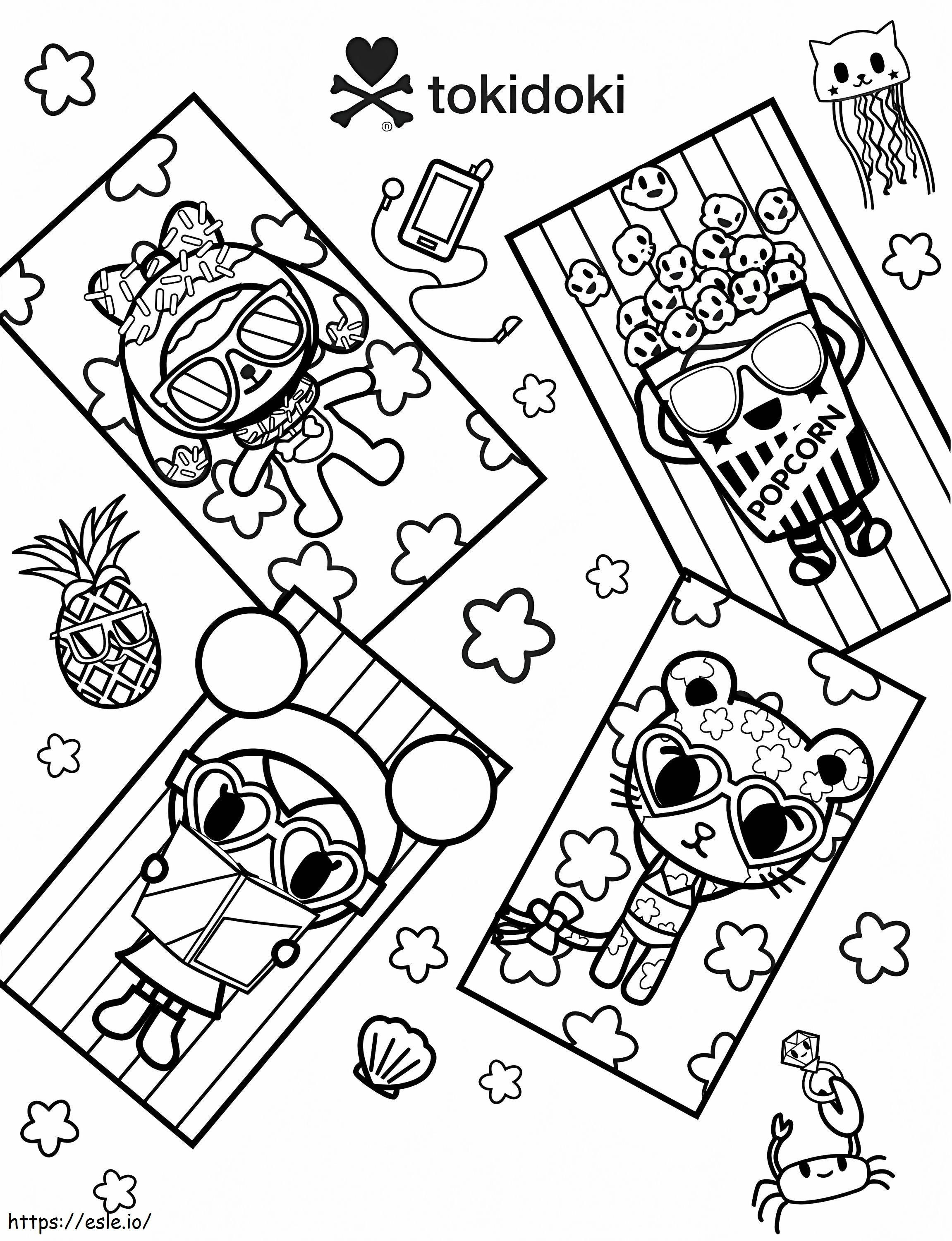 Summer Vibes Only Tokidoki coloring page