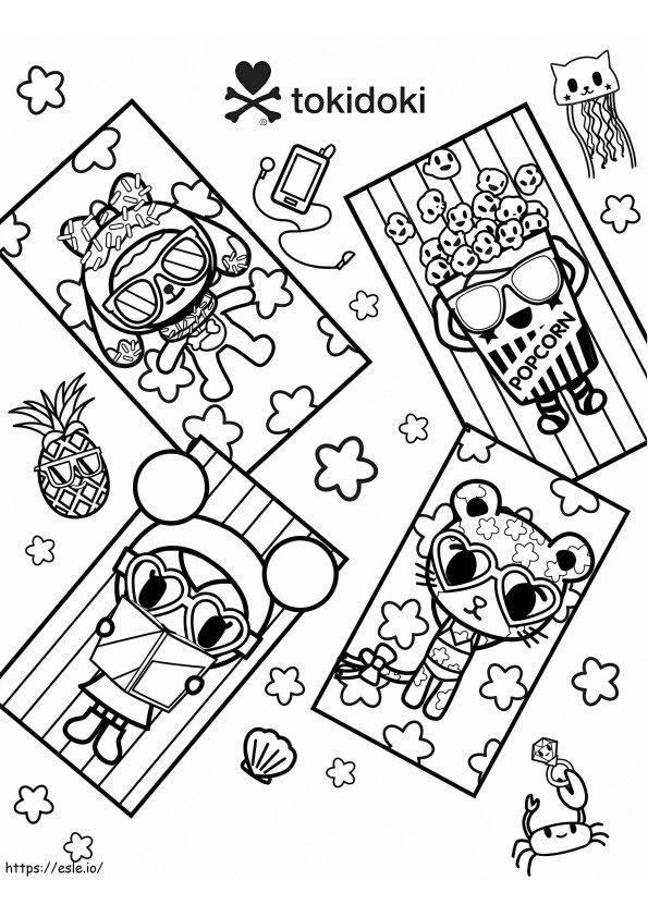 Summer Vibes Only Tokidoki coloring page
