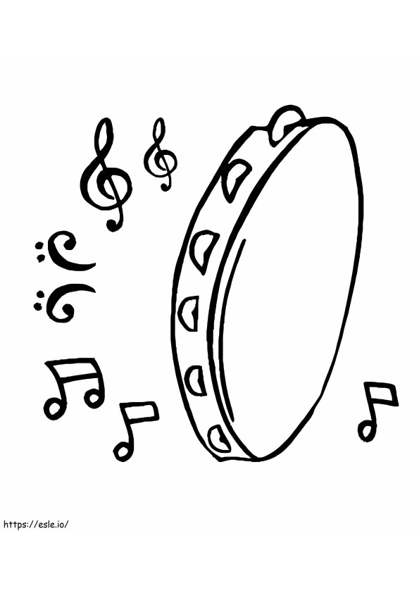 Normal Tambourine 1 coloring page
