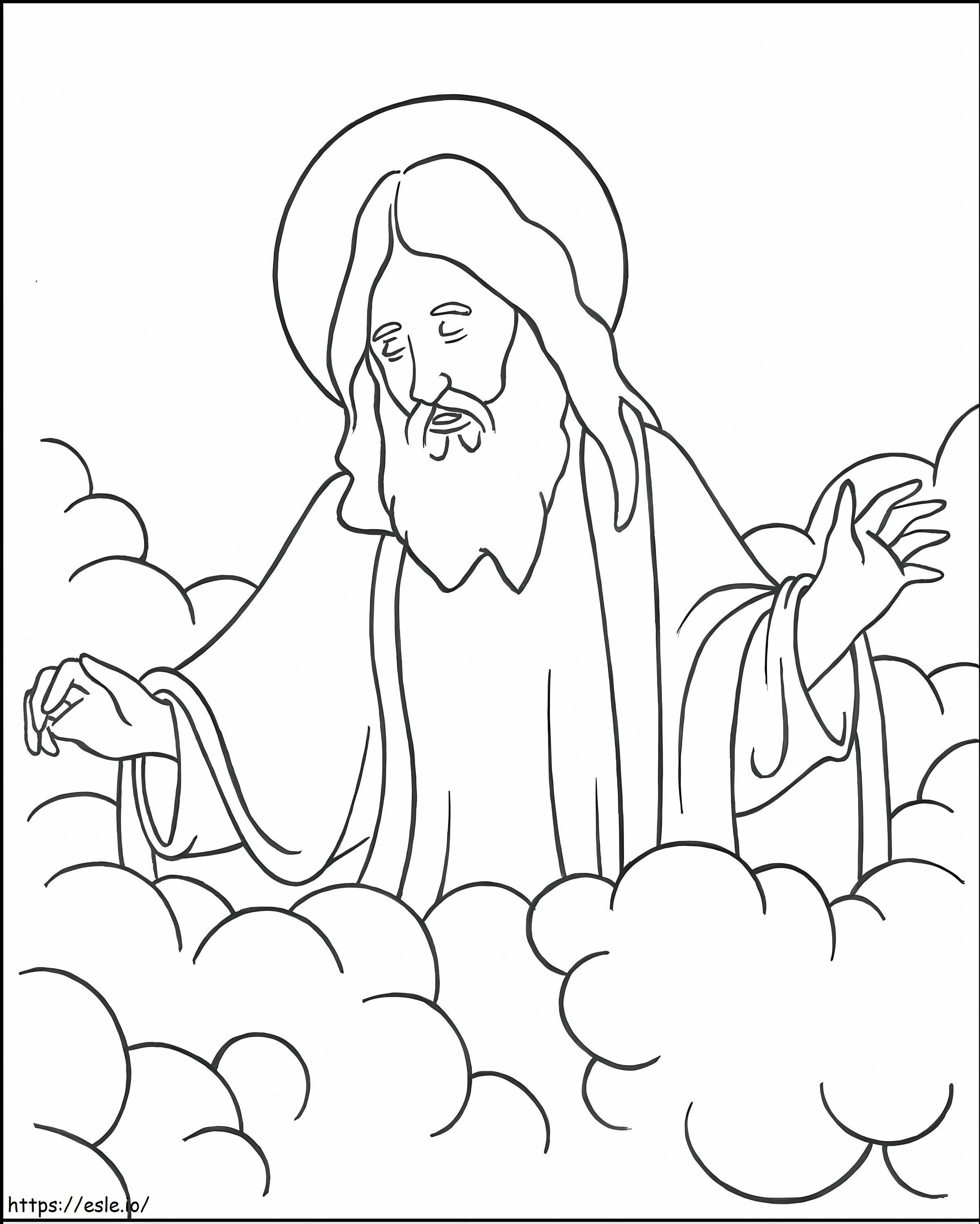 God The Father coloring page