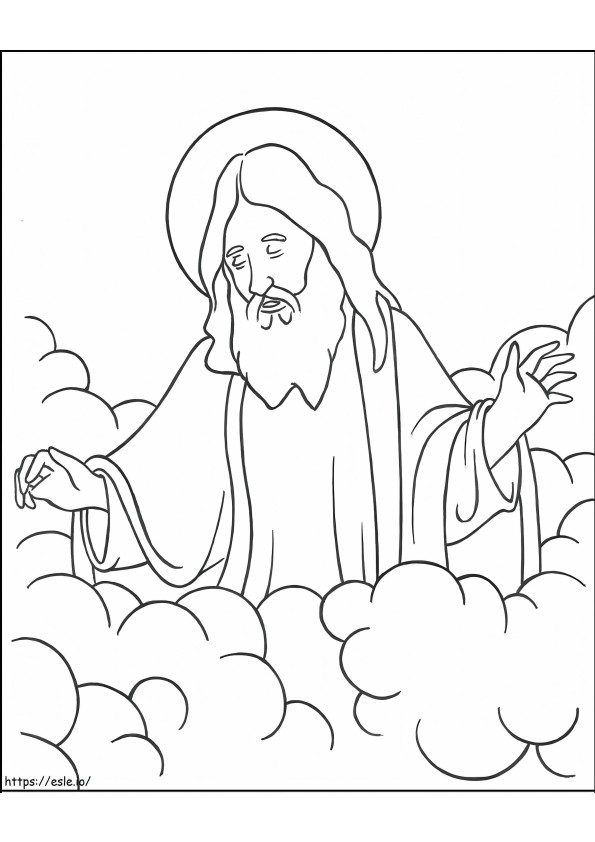 God The Father coloring page