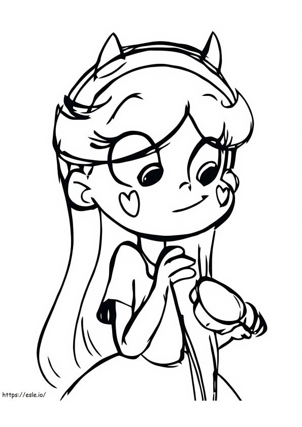 Lovely Star Butterfly coloring page