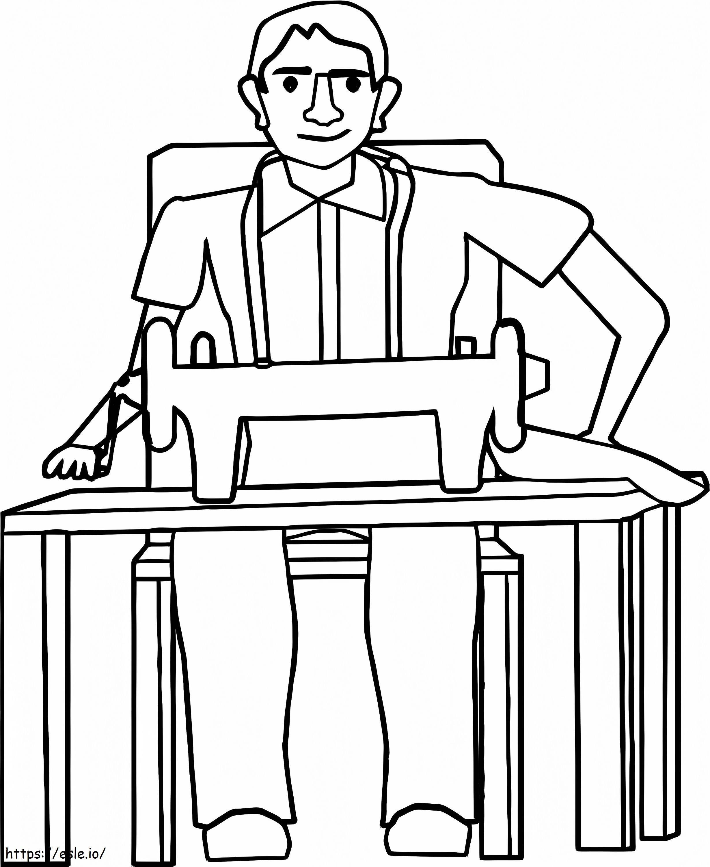 Man Tailor coloring page