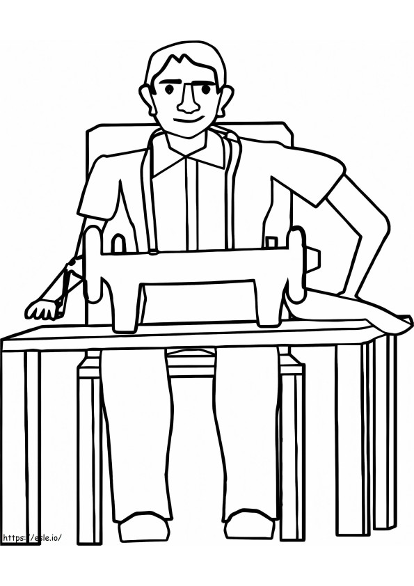 Man Tailor coloring page