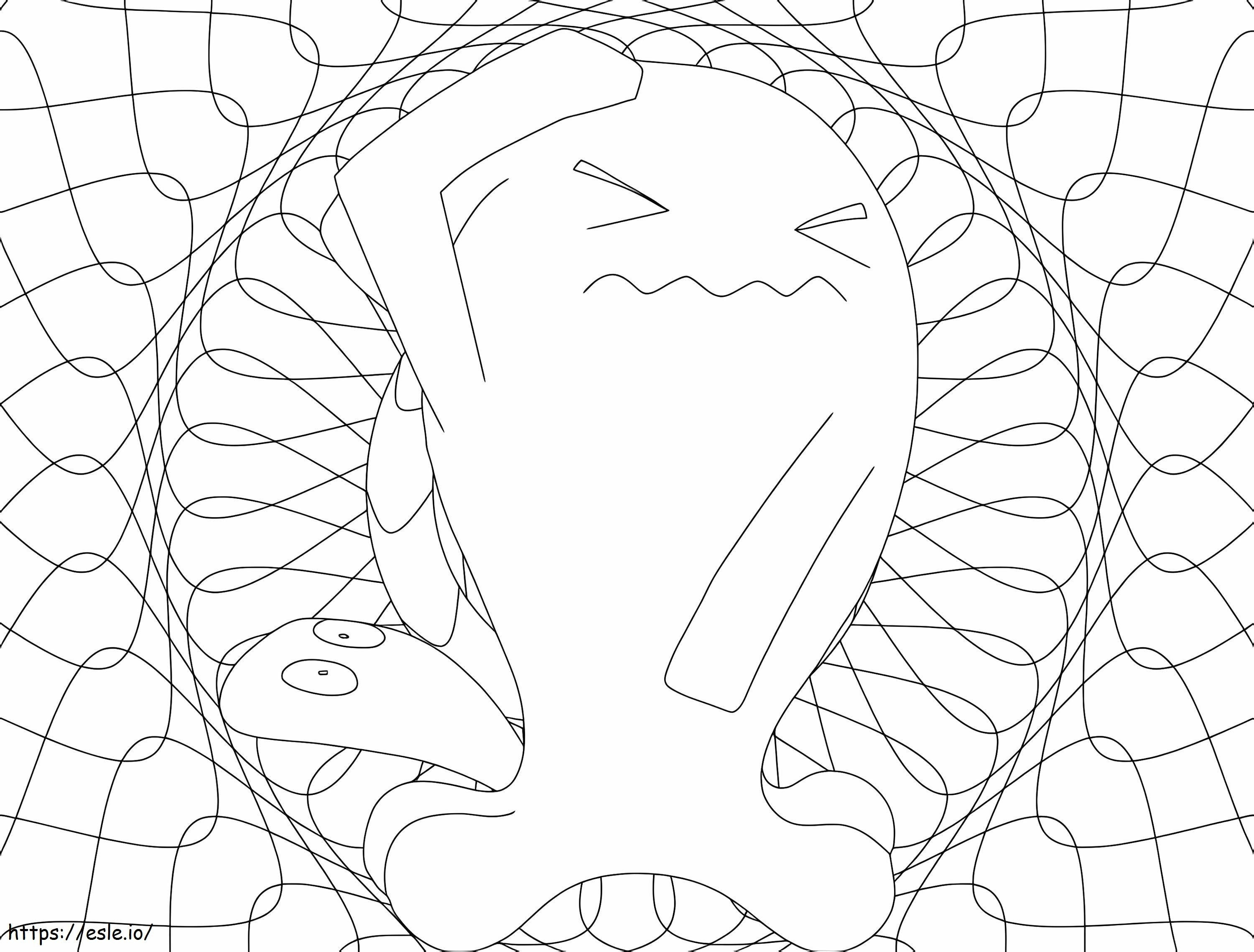 Wobbuffet 4 coloring page