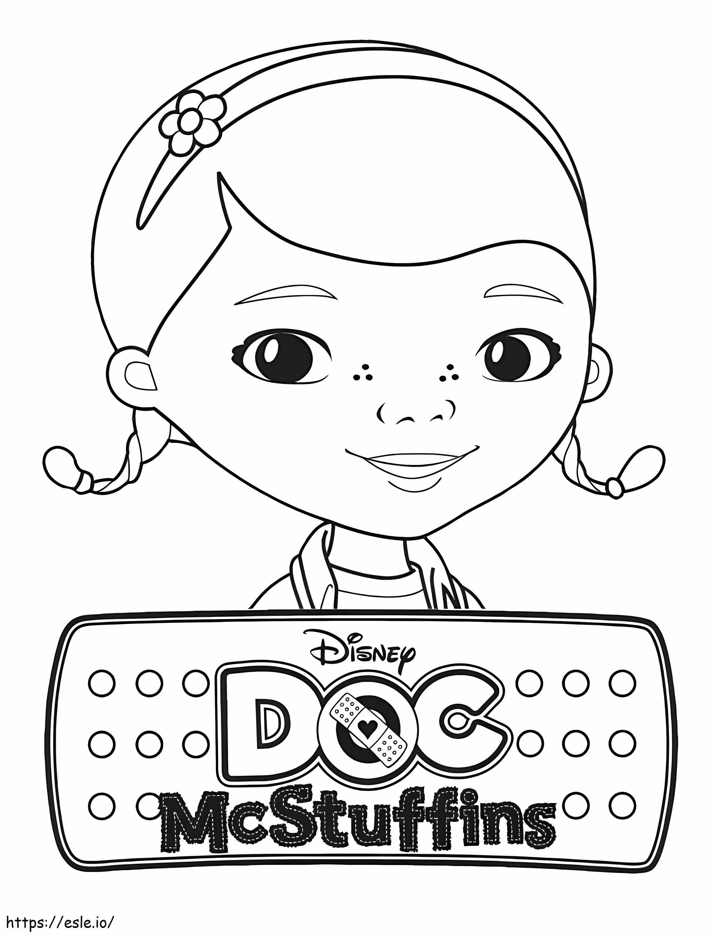 Lovely Doc McStuffins coloring page