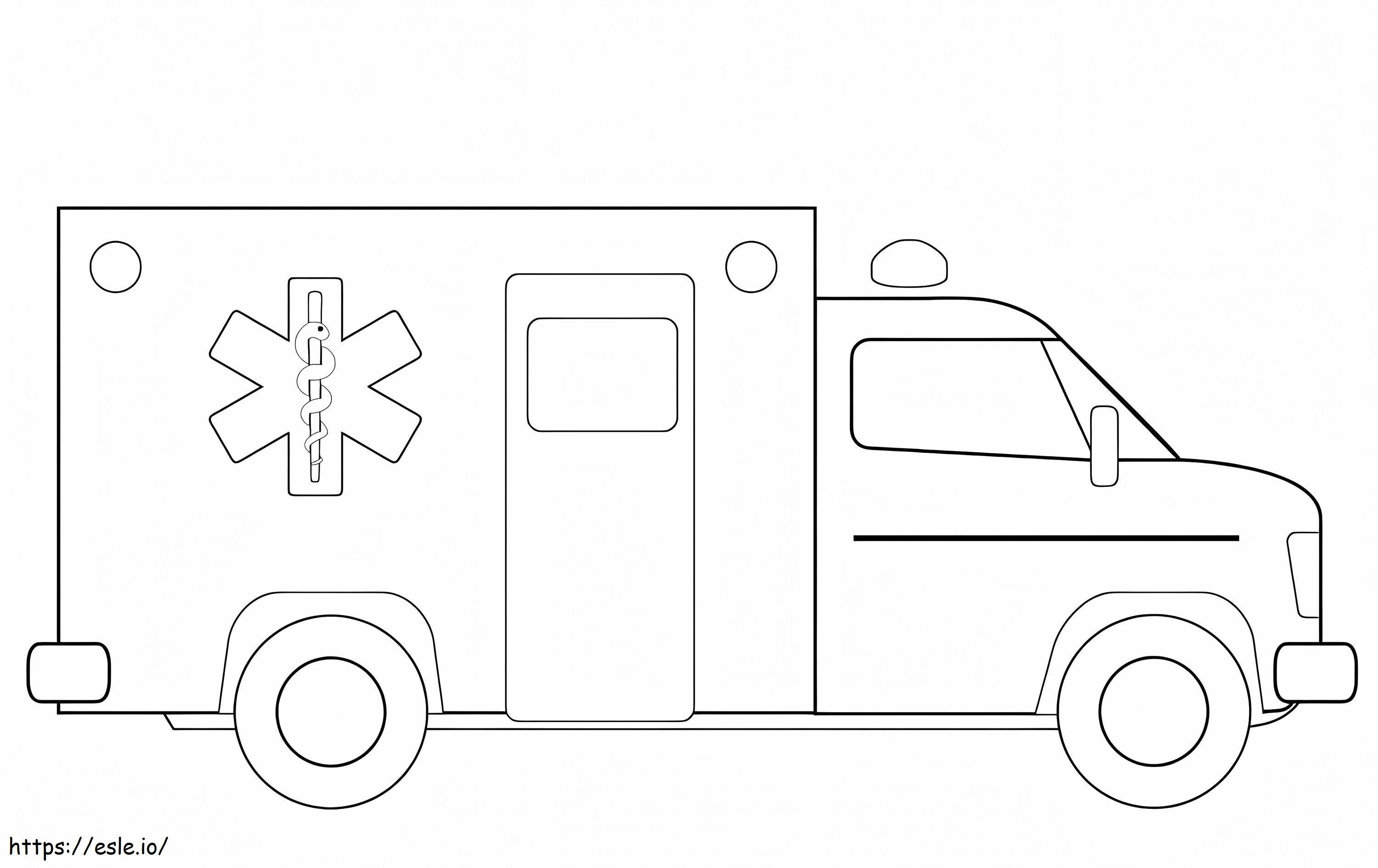 Ambulanță 13 1024X645 de colorat