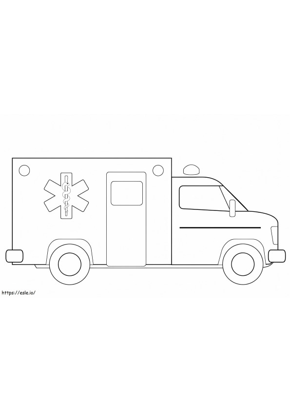 Coloriage Ambulance 13 1024X645 à imprimer dessin