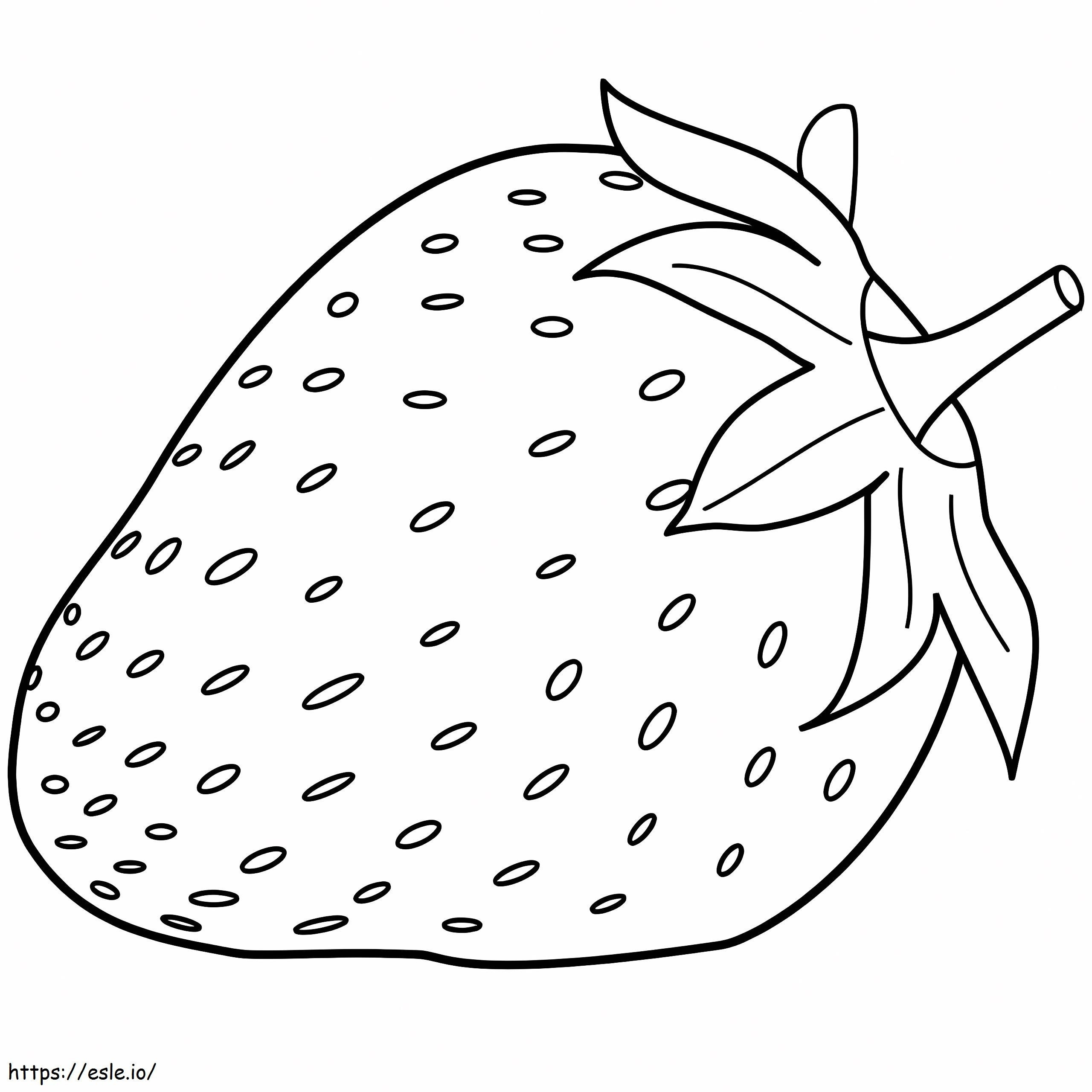 Awesome Strawberry coloring page