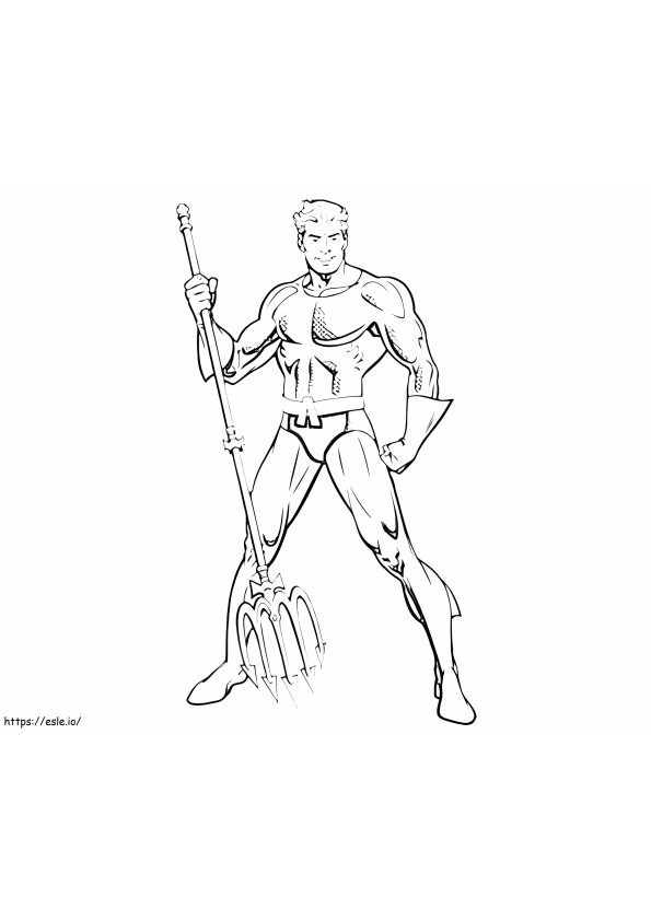 Coloriage Aquaman Normal à imprimer dessin
