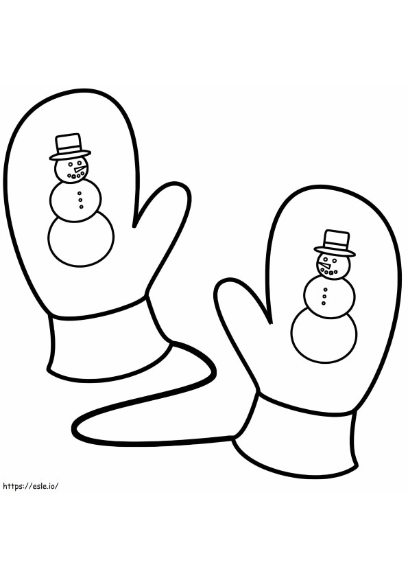 Mittens For Kids coloring page