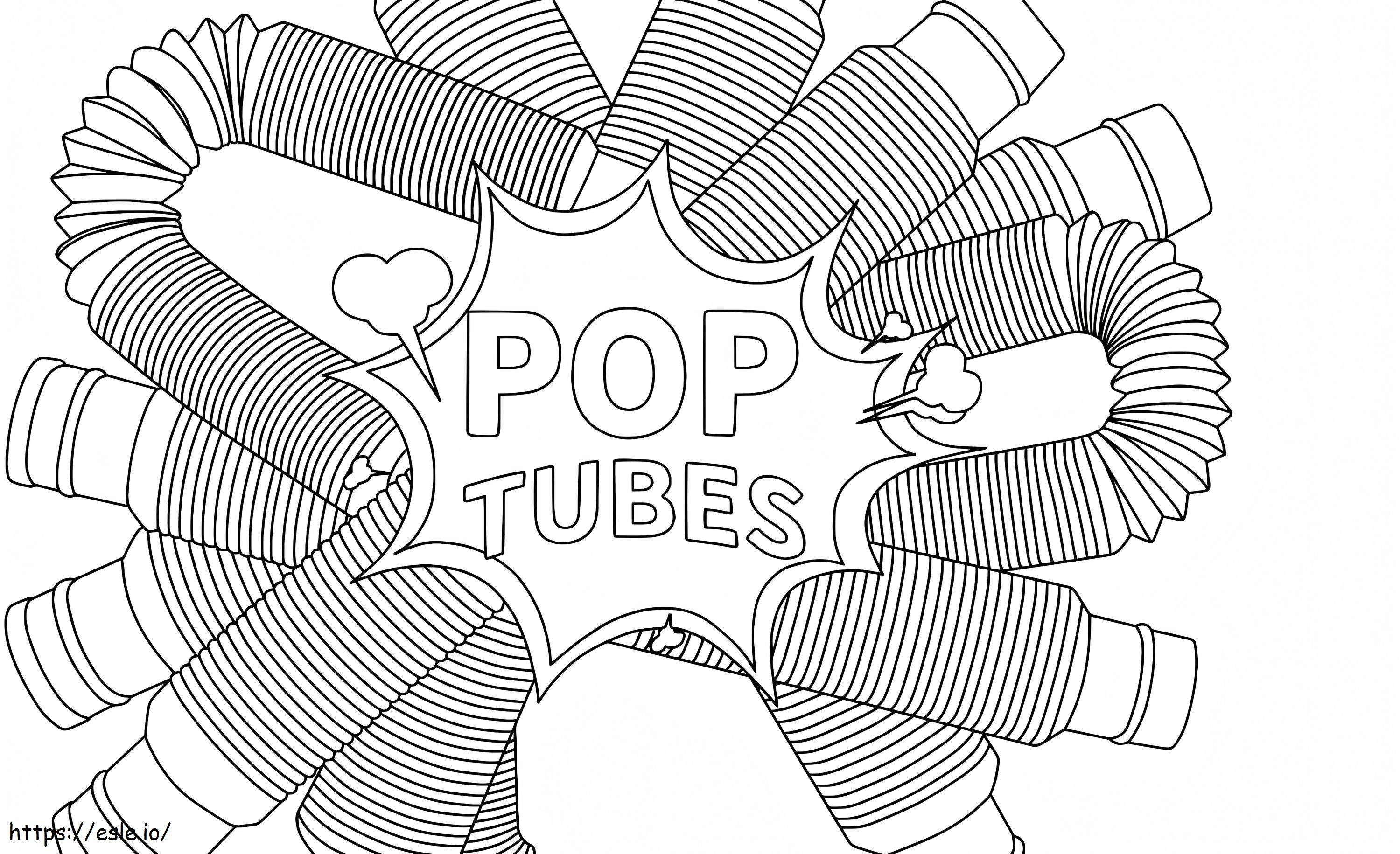 Tubos pop gratis para colorear