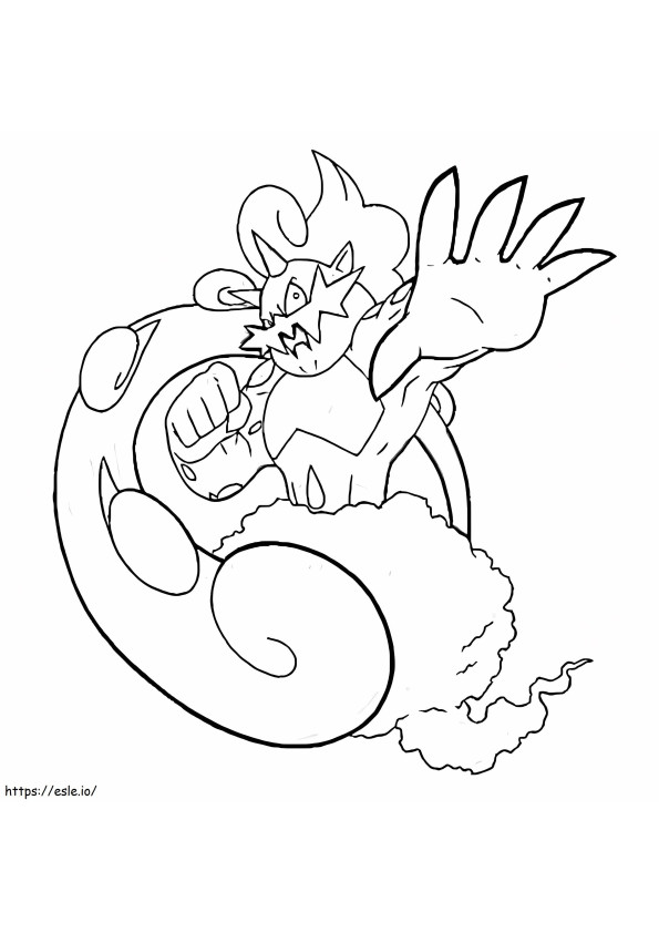 Coloriage Pokémon Tornade 1 à imprimer dessin